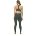 thumbnail image 4 of Felina Velvety Super Soft Lightweight Leggings 2-Pack - For Women - Yoga Pants, Workout Clothes (Wine Hunter Green, Small), 4 of 8