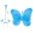thumbnail image 2 of KAKOWELY Juego de 3 alas de mariposa con diadema y varita, accesorios encantadores para disfraz de cosplay., 2 of 5