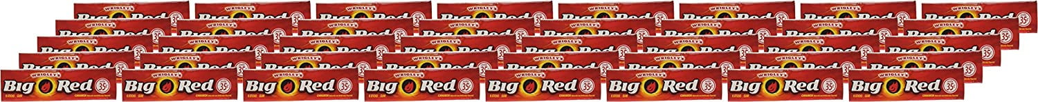 Wrigleys Big Red chewing gum, Cinnamon, 5 sticks per pack