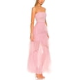 thumbnail image 3 of Gupgi Robe en Tulle pour Femme Sans Manches à Volants Superposés Transparente Longue Robe d'Été pour Cocktail et Fête, 3 of 6