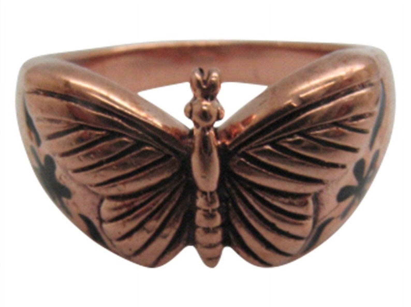 Size 10 Solid copper Celtic band ring CRI196 - 3/8 of an inch wide