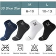 thumbnail image 5 of ShengRui Mens Multi-Pack Cotton Socks Thin Breathable Summer Comfort Low Cut Socks, 5 of 7