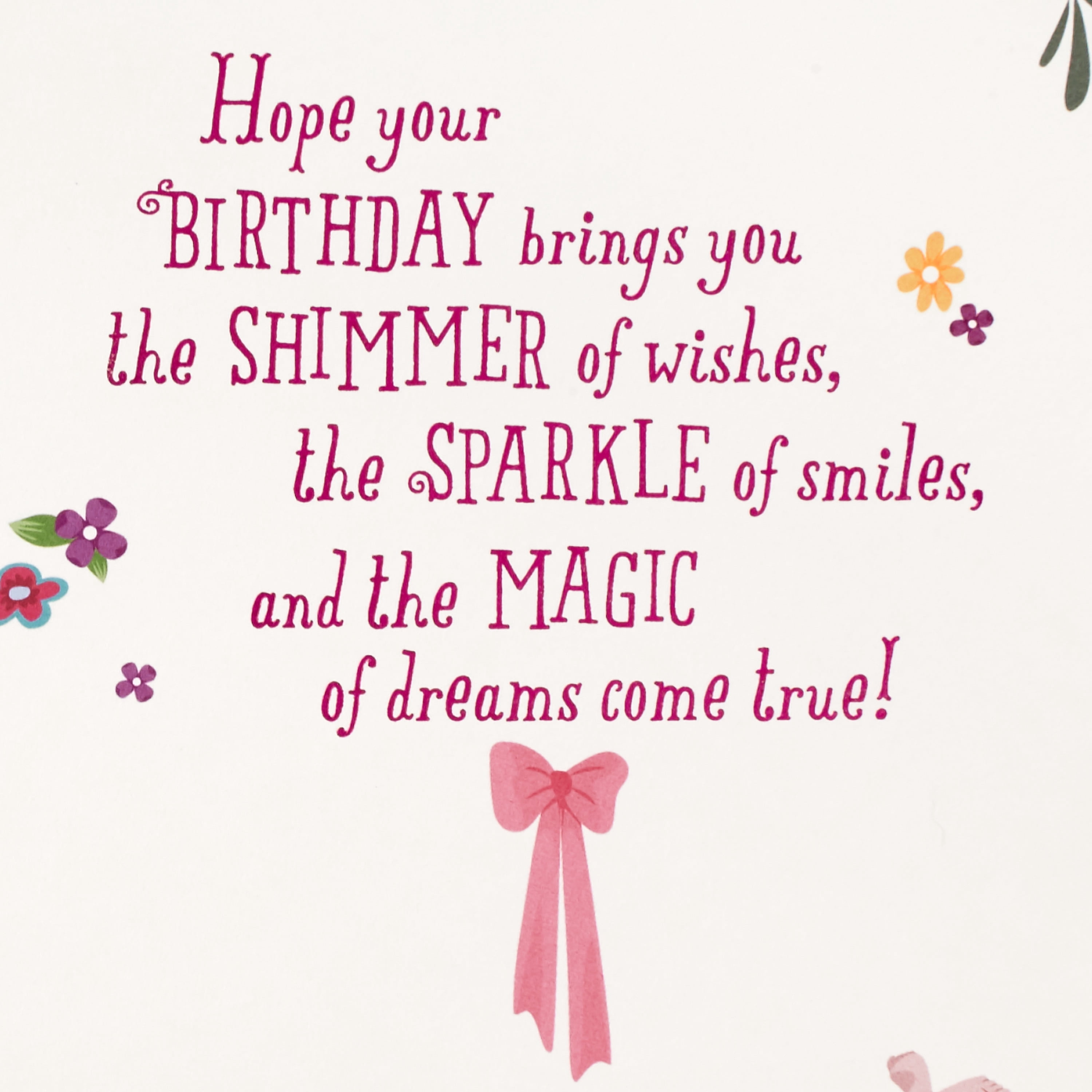 Hallmark Disney Princess Birthday Greeting Card with Door Hanger for Girl (All-About-You Day)