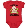 thumbnail image 3 of Inktastic Cute Sloth I Love My Grandpa with Green Leaves Boys or Girls Baby Bodysuit, 3 of 5