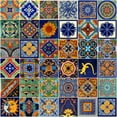 thumbnail image 1 of COLOR Y TRADICIÓN Mexican Tiles 4x4 Handpainted Hundred Pieces Assorted Designs, 1 of 3