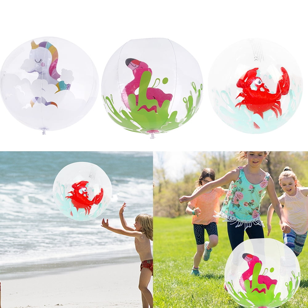 6 RED AND WHITE BEACH BALLS 14" Pool Party Beachball NEW #ST51 Free Shipping