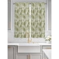 thumbnail image 4 of Bedroom Curtains 63 Inches length, Sage Green Geometric Window Treatment Curtain Drapes, Modern Morocco Abstract Art Rod Pocket Curtain Panels for Living Room Kitchen, 42"x63", 2 Panels, 4 of 7