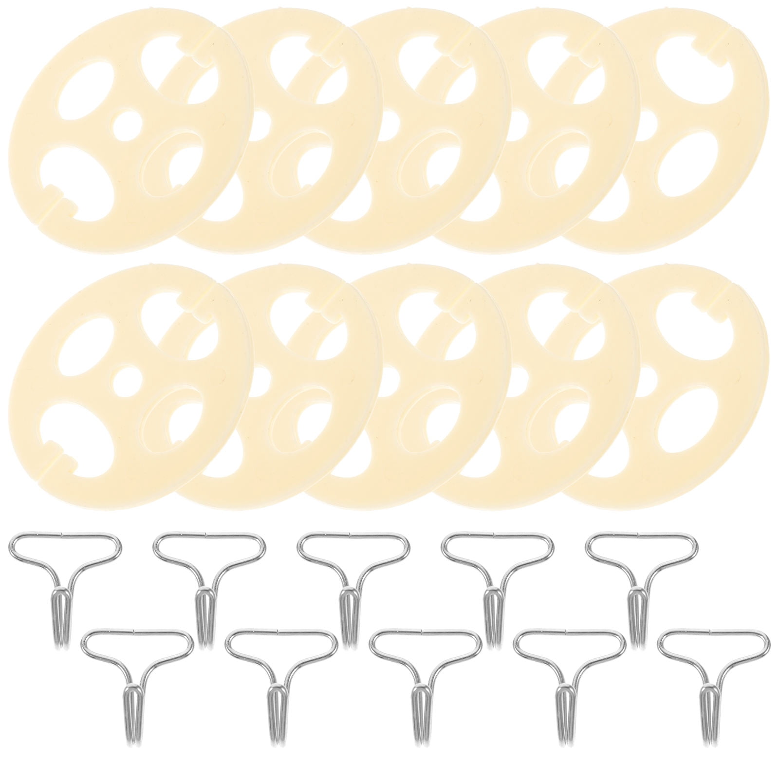TEHAUX 1 Set Car Seat Cover Hook Metal Seat Hooks Light Yellow for Car Seat Cover Accessories