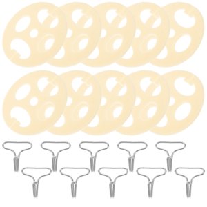 TEHAUX 1 Set Car Seat Cover Hook Metal Seat Hooks Light Yellow for Car Seat Cover Accessories