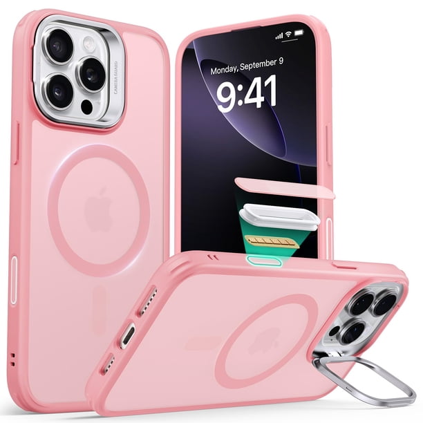 Funda ESR para iPhone 16 Pro con control de cámara MagSafe Rosa