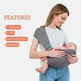 thumbnail image 6 of Baby Carrier Newborn to Toddler - 2-in-1 Baby Wrap & Baby Carrier - Pre-Wrapped Baby Sling Wrap Newborn - Soft & Stretchy Baby Sling Carrier- 7-35 lbs, 6 of 6