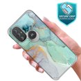 thumbnail image 4 of Rosebono Phone Case for Motorola Moto G Pure 2021 / Moto G Power 2022, Slim Hybrid Shockproof Graphic Fashion Cover Armor Case (Green Marble), 4 of 5