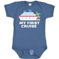 thumbnail image 3 of Inktastic My First Cruise with Cruise Ship and Palm Trees Boys or Girls Baby Bodysuit, 3 of 5