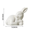 thumbnail image 2 of Mefallenssiah Mini Cute White Living Room Bedroom Desktop Easter Ceramic Home Decor, 2 of 6
