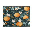 thumbnail image 5 of Yayeee Area Rugs for Living Room 5.2'x4' Non Slip Washable Bedroom Floor Carpet, Green Oranges, 5 of 6