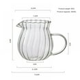 thumbnail image 2 of Topumt Classic Glass Creamer Pitcher with Handle Milk Pourer Mini Creamer for Coffee Tea Maple Syrup Serving, 2 of 4