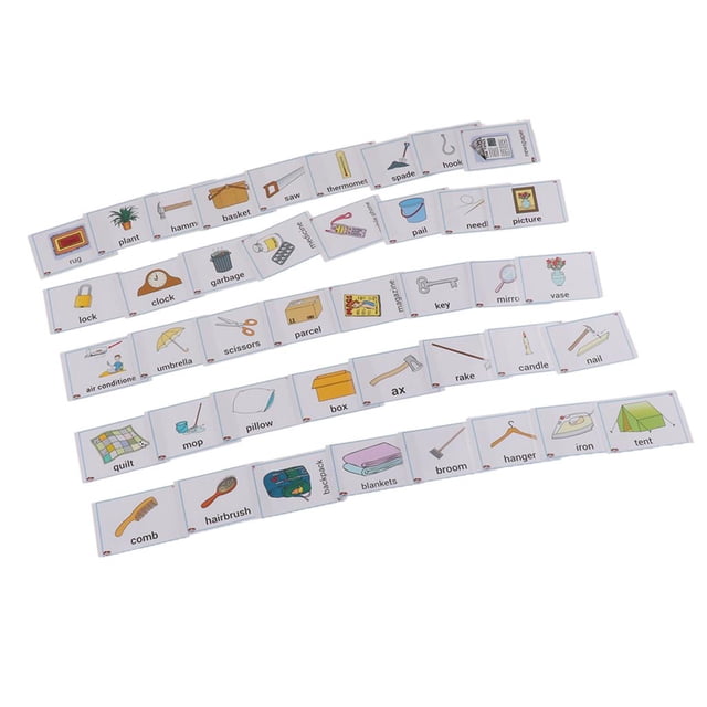 Las Tarjetas Didácticas Ayudan A Los Niños A Conocer La Ropa, Artículos De Diario, Habitaciones Variadas, Etc. diario Baoblaze Tarjetas de aprendizaje para niños