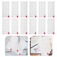 thumbnail image 2 of 12 Sheets Adhesive Calendar Stickers Multi-function Planner Tabs Household Number Stickers, 2 of 6