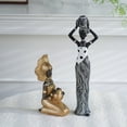thumbnail image 5 of AOOOWER African Sculpture Women Tribal Lady Figurine Statue Decor Collectible Art Piece, 5 of 16
