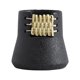 thumbnail image 2 of Jarrón de cerámica moderno con adornos tejidos para decoración de bodas y restaurantes. negro, 2 of 9