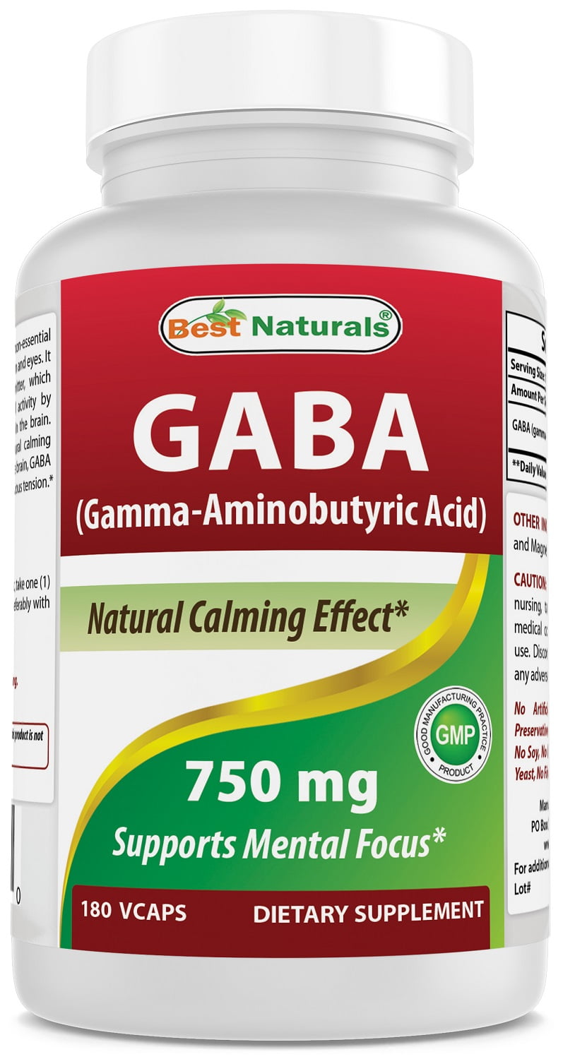 Best Naturals GABA 750 mg, 180 Ct