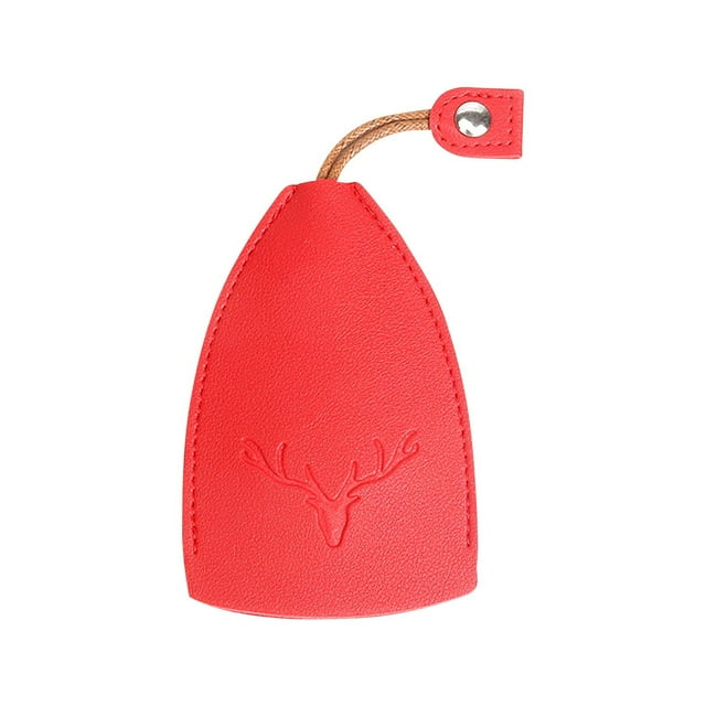 WREESH Leather Car Key Case Cover Key Case Protection Bag Access Control Card Case Water Drop Car Door Theft Door Head Clearance