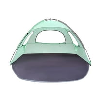 Twfbrm Beach Tent for 3/4 Person - Easy Setup Sun Shade Shelter, Portable Beach Shade Sun Canopy with UPF 50  UV Protection, Removable Windows Family Size