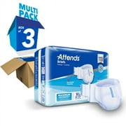 Attends DermaDry Advance Briefs X-Large 58'' - 63'' Bag of 20 - 6 Pack