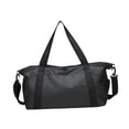 thumbnail image 4 of Bolsa de gimnasio, bolsa de viaje, bolsa de lona Oxford, multiusos, moderna, para artículos de tocador, bolsa de mano para pasar la noche, para nadar Negro, 4 of 8