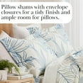 thumbnail image 6 of Southshore Fine Living, Inc. 3-Piece King or California King Comforter Set with 2 King Size Pillow Shams, Soft and Comfy Double Brushed Microfiber, Down Alternative King Bedding; Tropical Leaf Blue, 6 of 9