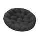 thumbnail image 5 of Almohada de piso de cojín de silla redonda, asiento de almohadilla de almohadilla de patio multipropósito transpirable para habitaciones familiares negro, 5 of 8