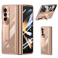 thumbnail image 1 of SaniMore Case for Samsung Galaxy Z Fold 4 7.6" 2022, Crystal-clear Rugged PC Backplane Magnetic Bracket Explosion Screen Protector 360° All-inclusive Hinge Protection Case for Galaxy Z Fold 4,Rosegold, 1 of 15