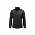 thumbnail image 5 of Maqroz Long Sleeve Workout Tops Men 1/4 Zip Mock Neck Athletic Sun Protection Shirt Moisture Wicking Training Gym Sweatshirt Lightweight Running Golf Top, 5 of 8