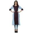 thumbnail image 2 of Moomaya Women's Ethnic Clothing Long Straight Punjabi Kurta For Women Indian Casual Dress, 2 of 6