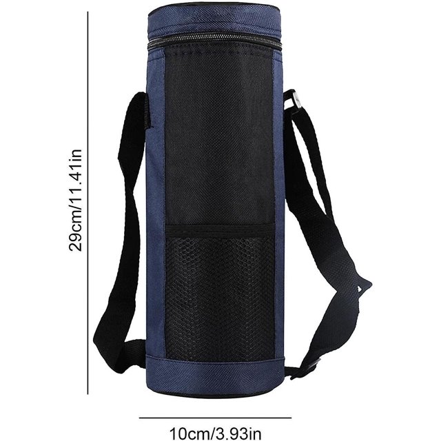 Bolsa de refrigeración con aislamiento térmico para acampar, 2 uds., bolsa Universal para botella de agua para viajes al aire libre, senderismo, 1,5 l