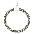 thumbnail image 3 of Parrot Swing Stand Colorful Parrot Toy Hanging Perches Parrot Climbing Rope for 20cm, 3 of 9
