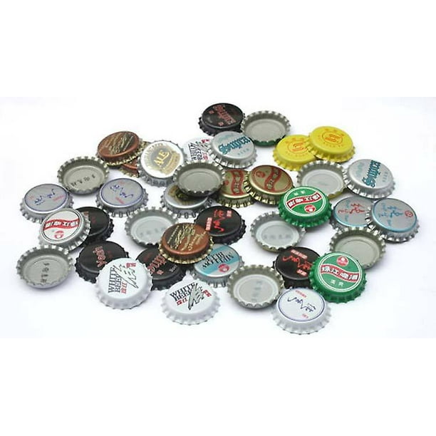 Crown Caps Gold X100,beer Bottle Caps Crown Caps Cocktail Bottle Caps