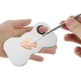 thumbnail image 2 of Unique Bargains 1 Set Foundation Spatula and Palette Set Durable Round Makeup Artist Tools Silver Tone, 2 of 5