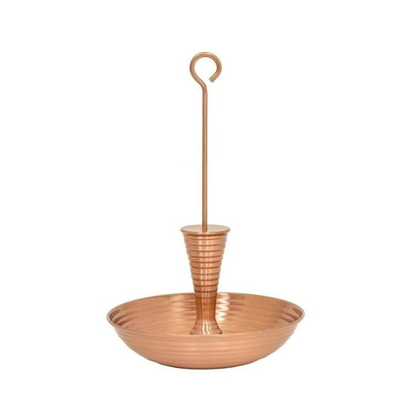 Achla BFB-01 Droplet Birdbath & Feeder, Brass - Satin Copper