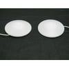 "(2) White 6 LED 4.5"" Round Truck Car Semi RV Trailer Utility Dome Lights Switch By Command Electronics Ship from US"