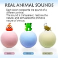thumbnail image 4 of Pelotas que emiten sonidos para gatos y gatitos de interior: juguetes interactivos para gatos con hierba gatera, 3 opciones coloridas, 4 of 5