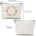 thumbnail image 2 of Garland Makeup Bag Canvas Cosmetic Bag Multi Purpose Pen Pencil Case Zipper Toiletry Travel Bag Case Purse Pouches Portable Survival Kit, 2 of 6