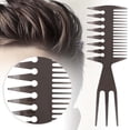thumbnail image 4 of Three-sided Hair Comb For Men's Oil Hair Portable Wide Large Tooth Long Handle Hairstyle Comb 6 Types, 4 of 8