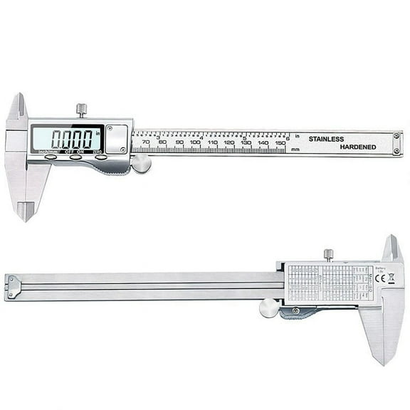 Stainless Steel Digital Vernier Calipers, High-Precision Calipers 0-150Mm Replac With Battery Fangkenuo