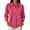 18# Watermelon Red, variant on Womens Polo Shirts Business Casual Collared Three Quarter Sleeve Soft Tops Relaxed Fit Office Everyday Wear Blouses with Henley Button Front Beige S
