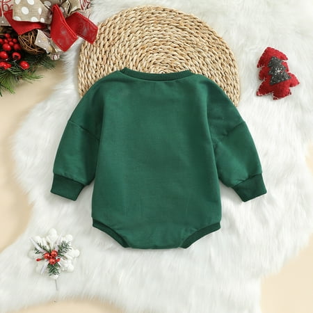 

TOWED22 Baby Rompers Boy Toddler Baby Boy Long Sleeve One Piece Swimsuit Solid Rash Guard Beachwear Kids Ruffle Bathing Suit Green