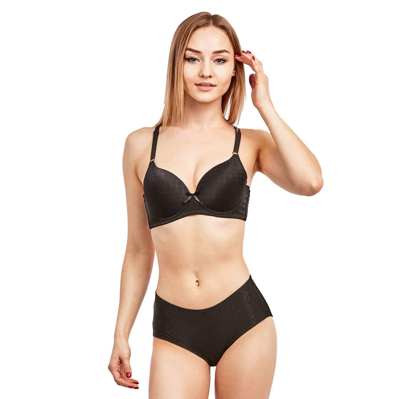 DailyWear DailyWear Womens Pack of 6 Matching Bras and Panties Set