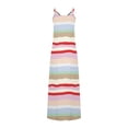 thumbnail image 4 of SMihono Robe d'Été Bohème pour Femmes Grande Taille Robes d'Été Décontractées Boho Imprimé Cerceau Robe Longue Maxi de Plage avec Poches, 4 of 5