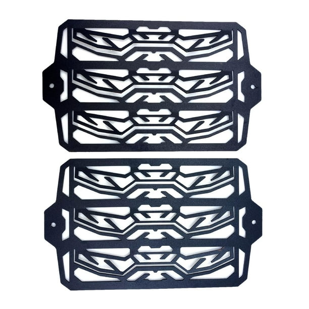 2 piezas accesorios de Motor de acero inoxidable Protector de radiador Protector duradero protección de disipación del calor para 900 Negro Soledad Protector de radiador de motocicleta