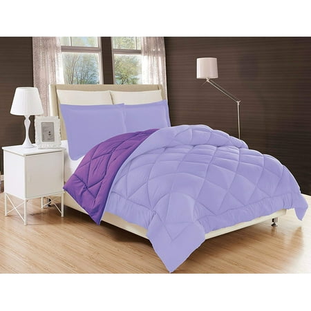 All Season Down Alternative Comforter Set Reversible Comforter with Sham-Quilted Duvet Insert with Corner Tabs for Duvet Cover-Hypoallergenic, Supersoft, Wrinkle Resistant Twin
